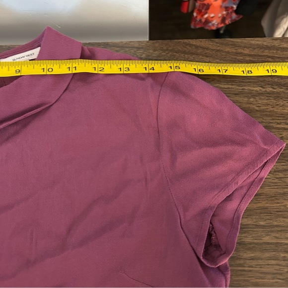 Sunday best Women's Burgundy Top XS - Picture 7 of 9
